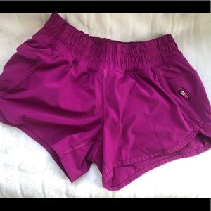 LULULEMON TRACKER SHORTS PURPLE